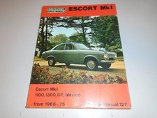 FORD ESCORT MK1 1100, 1300, GT & MEXICO INTEREUROPE MANUAL 1968-1975 RARE