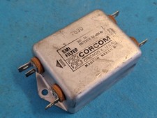 Mains EMI Filter ~ 250v @ 3A ~ Surface Mounted ~ Corcom - USA
