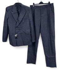 Emporio Armani Emporio Lana Wool Mens Suit Size 52R, Navy, New