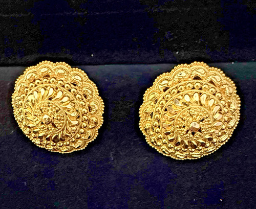 22ct gold earrings 116g - 22ct,