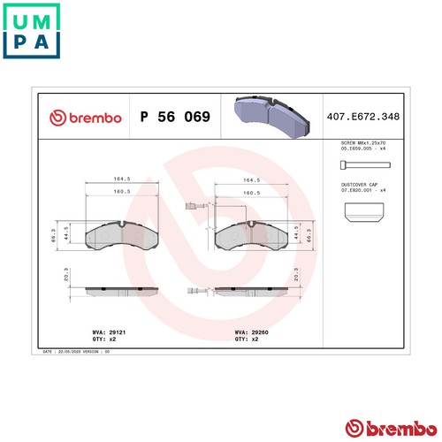 Brake pad set - brake, disc