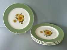 Wedgwood Sunflower - 6 Dinner Plates - 10.5" or 26.5 cm