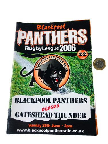 Rugby programme blackpool - programme,