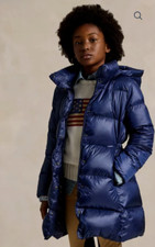 Polo Ralph Lauren Girls Down Long Jacket / Coat, Navy, 6Y, RRP £249