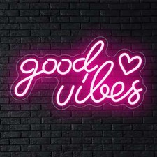 Good Vibes LED Neon Sign Light
