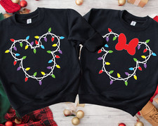 Disney Christmas Lights Sweater, Minnie Ladies Jumper, Lights Jumper2390