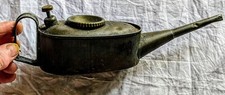 vintage brass pump oil can
