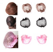 2 X Ladies Slumber Hair Nets Elasticated Mesh Styling Large Silky Sleep In  Net