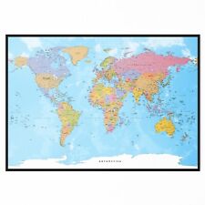 WORLD MAP POSTER PRINT