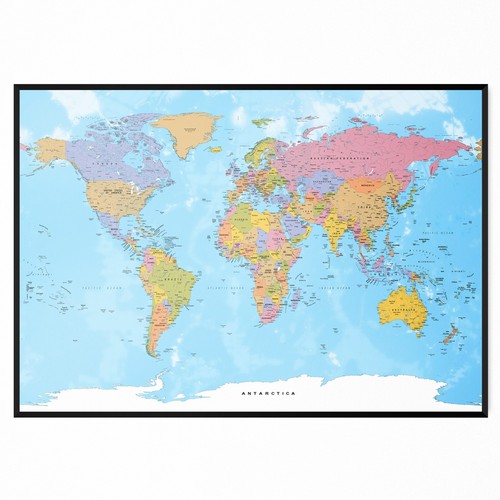 World map poster print - world,