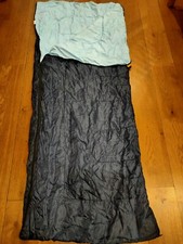 Navy blue sleeping bag with