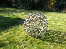 Horse Horseshoe Sculpture Garden Sphere Ball Globe 1 m diameter Hand Crafted 