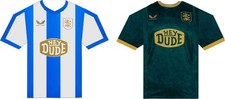 Huddersfield Home and Away 2025-26 Kit Pin Badges