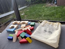 Jacques Wooden Building Blocks In Bag 