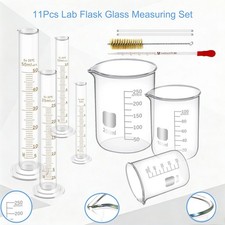 11 Pieces Lab Glassware Set