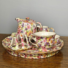 James Kent Chintz Du Barry 6 Piece Breakfast Set 100th Anniversary Edition VGC