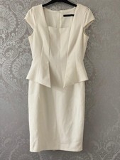 Zara Size Medium Ivory Peplum