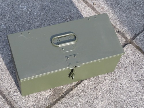 British army metal tool box - metal,