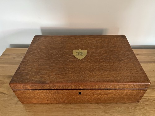 Antique oak cutlery - cutlery, canteen