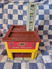 Vintage Fisher Price Play Family Fire Station