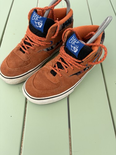 Vans half cab orange suede - vans,