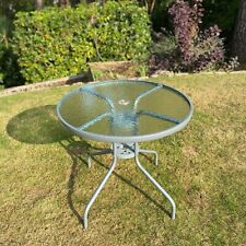 Garden Table Round Glass Top