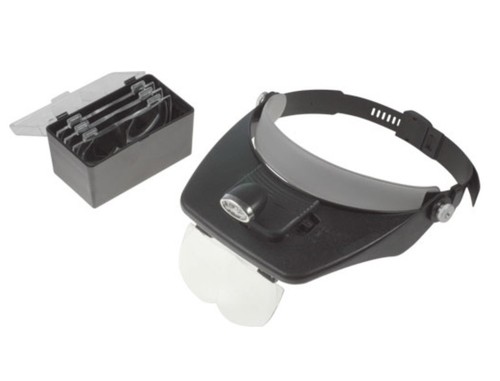 Headset magnifyer magnifying