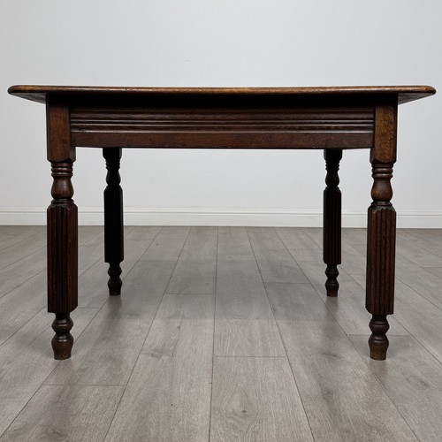 Antique edwardian oak writing - oak,