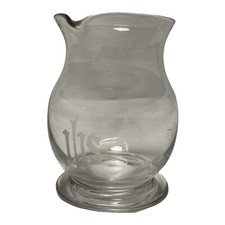 Antique Glass Holy Water Jug