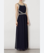 Topshop Navy Prom Dress
