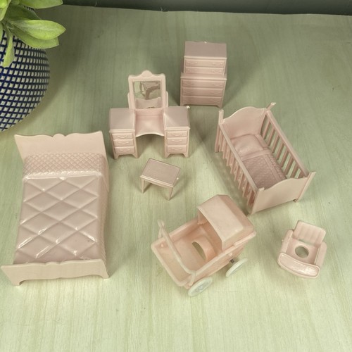 Vtg dollhouse furniture lot - vtg, 7