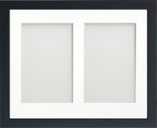 Multiple Photo Picture Frame Jellybean Black Wooden Multi Aperture Collage Mount