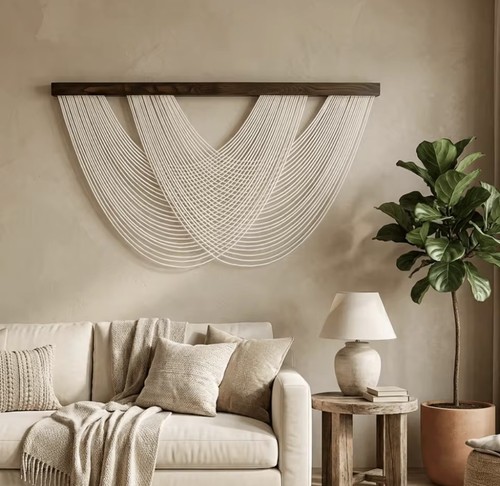 Large macrame wall - macrame, hanging