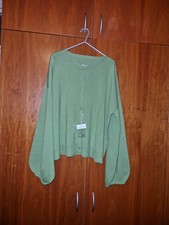 Marina Rinaldi Green Cardigan, Size L , New