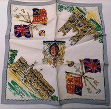 Vintage Souvenir Handkerchief