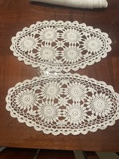 2 X Beautiful oval cotton