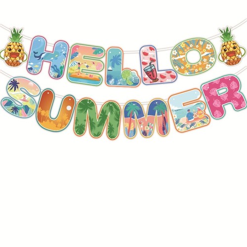 Hello summer banner birthday - summer,