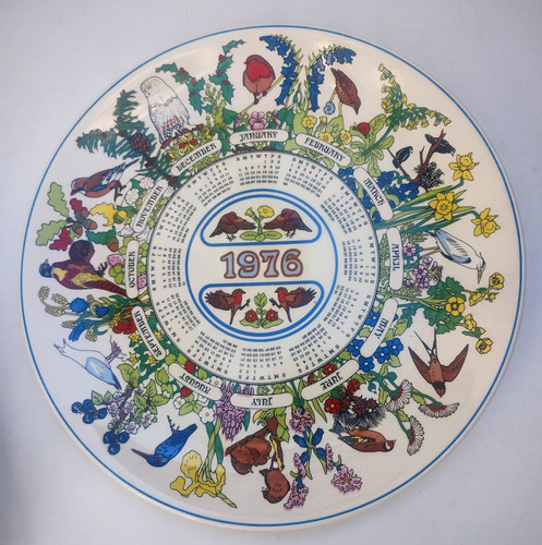 Wedgewood calendar plate 1976 - plate,