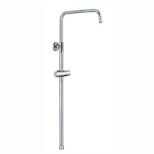 Shower Rigid Riser Rail Angled Carre Adjustable Chrome Stainless Steel ENKI G03