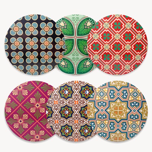 Ceramic coaster stylish - ceramic,