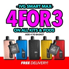 IVG Smart Max Kit and Replacement Refills | Vape Kit | Rechargeable Vape | E-Cig