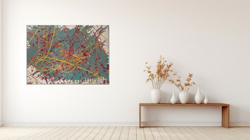 Abstract painting medium - on,