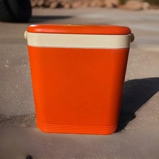 Vintage Italian Quattro Elle Urgnano Style 20 Blue/White Cool Box Camping - Used