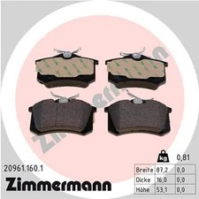 REAR BRAKE PAD SET DISC BRAKE