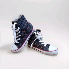 Lee Cooper Childrens Navy Denim Hi Top Shoes - Size C13 Pre-loved (Gurnos)B1