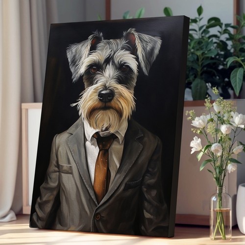 Schnauzer suit canvas - suit,