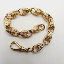 Big 9ct Tulip Bracelet  Yellow