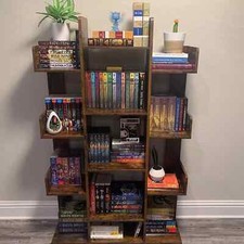 Rustic Bookcase Unique Tree