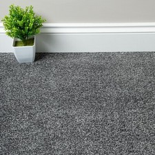 Ash Grey Carpet Liberty Heathers Twist Cheap Flecked Bedroom Felt Backing 4m