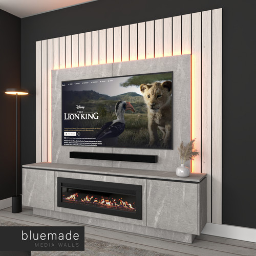 2400mm media wall furniture - 2400mm,